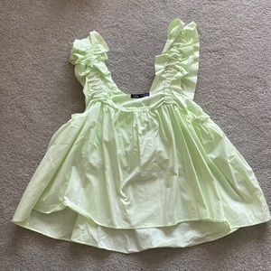 Lime green blouse/ tank